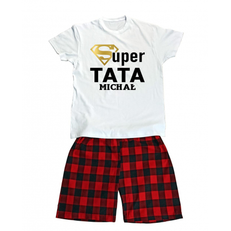 Piżama dla taty Super tata + imię